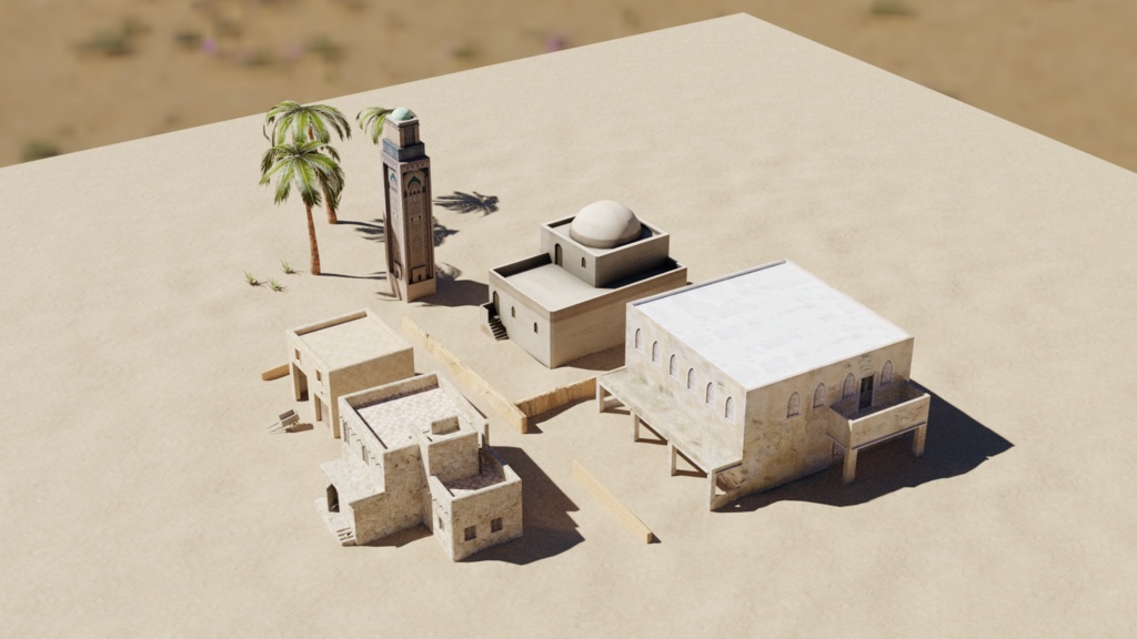 【Unity対応】砂漠の町