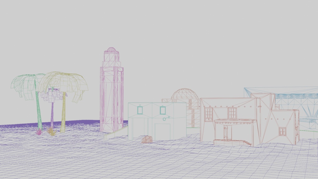 【Unity対応】砂漠の町