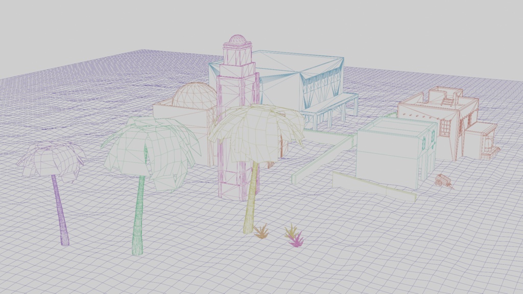 【Unity対応】砂漠の町