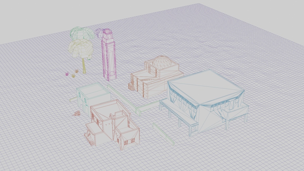 【Unity対応】砂漠の町