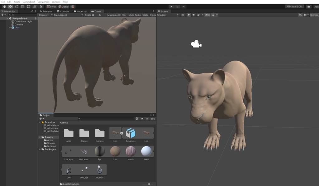 【Unity対応】 ライオン