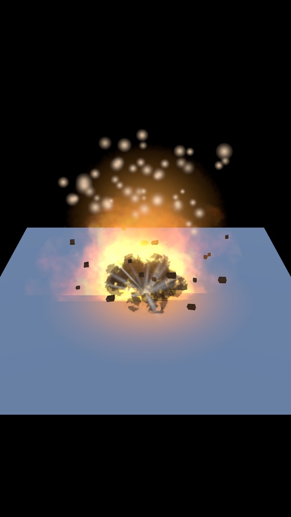 パーティクル 爆発