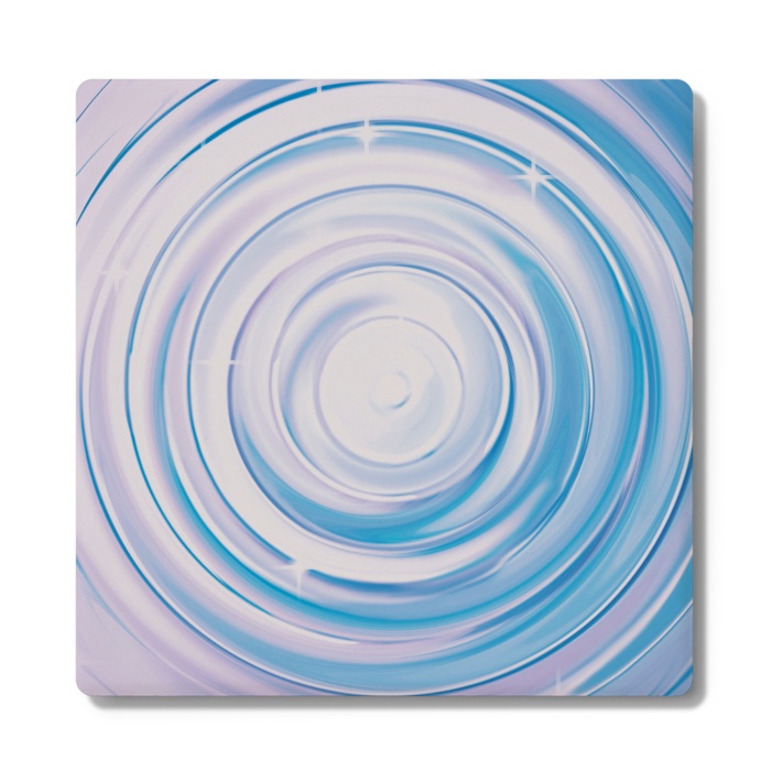 水の波紋コースター