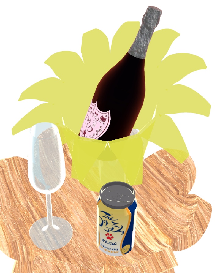 vket2022summerのお土産 きみぴこ家具セット&紙芝居枠&ドリンク類