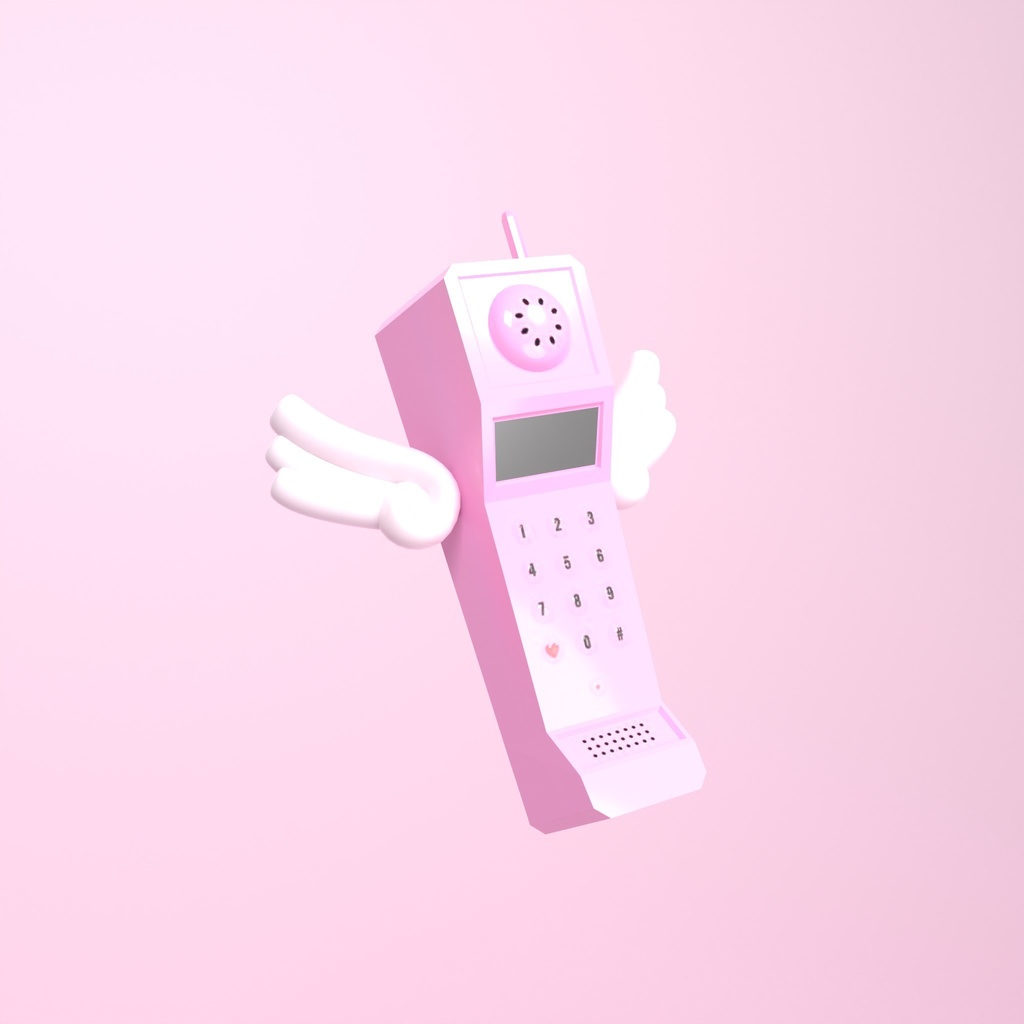 【3Dモデル】電話　phone