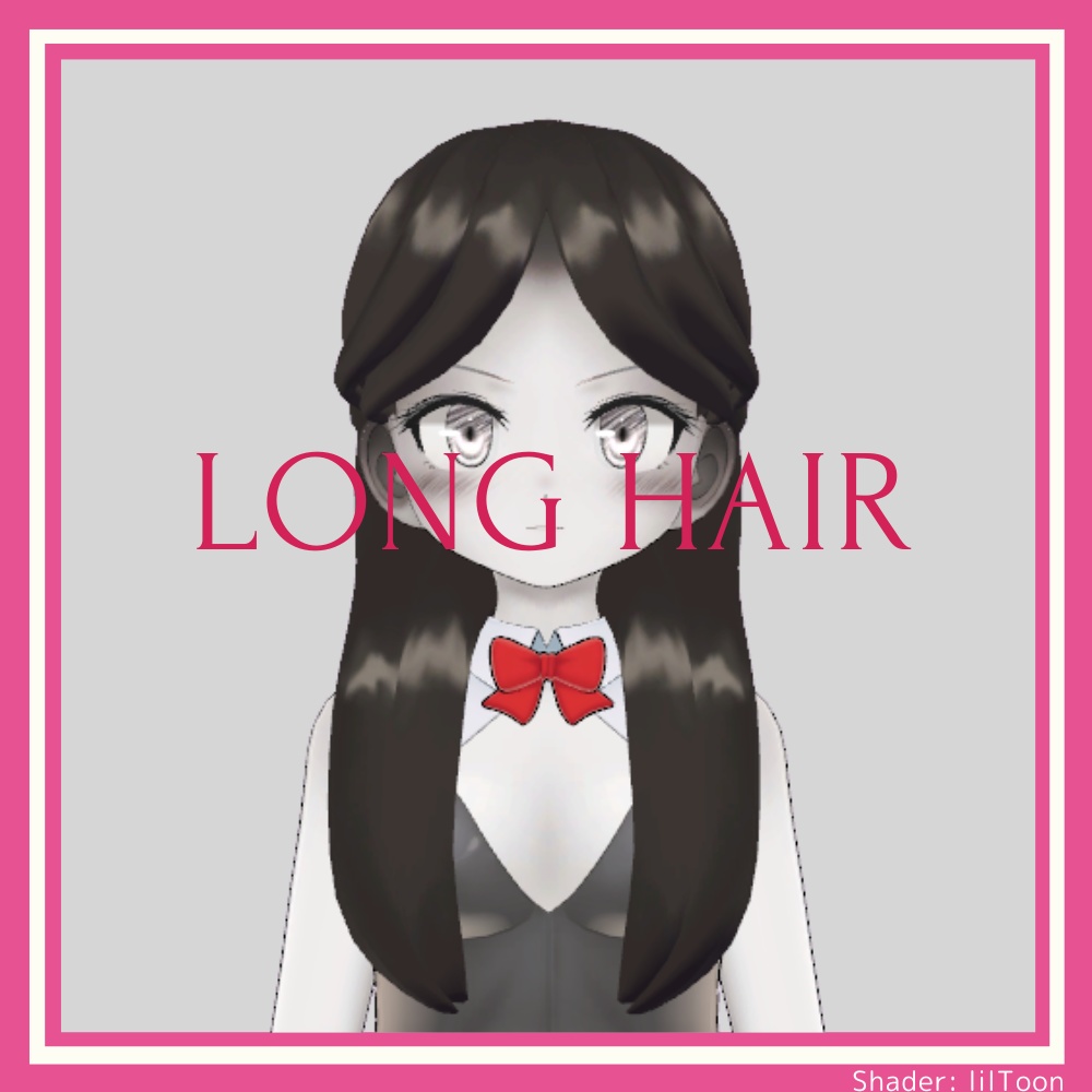 【3Dモデル / VRChat】hair 髪の毛　ヘア