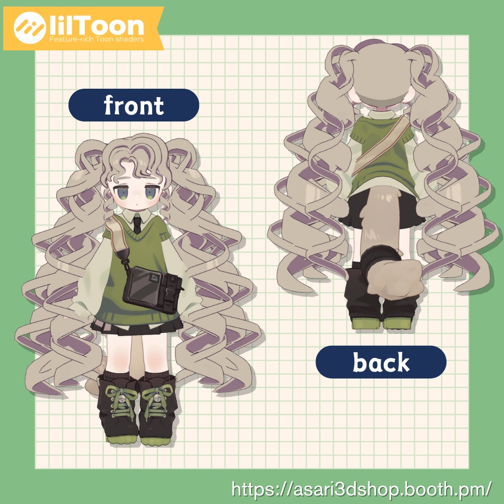 【Kipfel/キプフェル】巻き髪ツイン