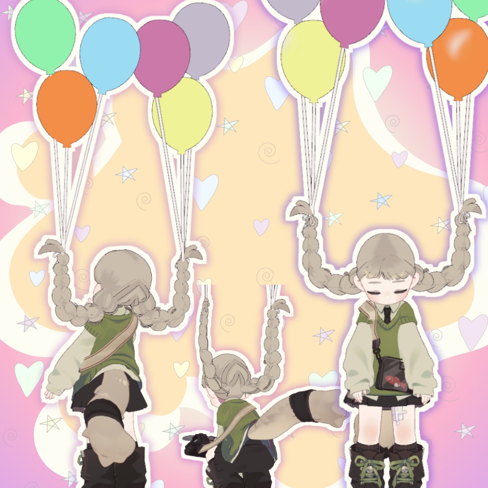 【Kipfel/キプフェル/Nochica/ノーチカ】バルーンボムボムツイン 髪