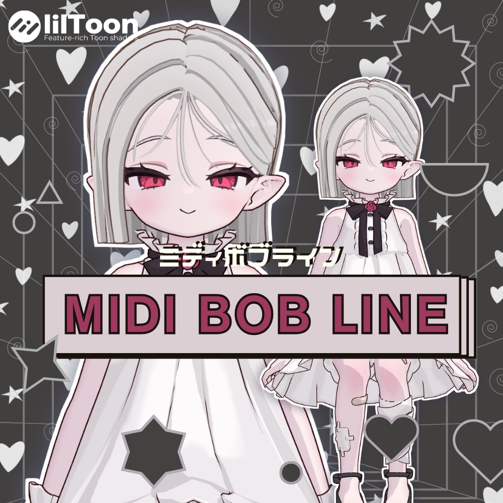 【Nochica/ノーチカ】Midi Bob Line　ミディボブライン　髪