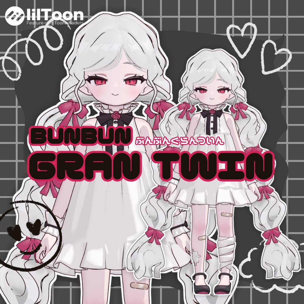 【Nochica/ノーチカ】ぶんぶんグランツイン　bunbun gran twin　髪