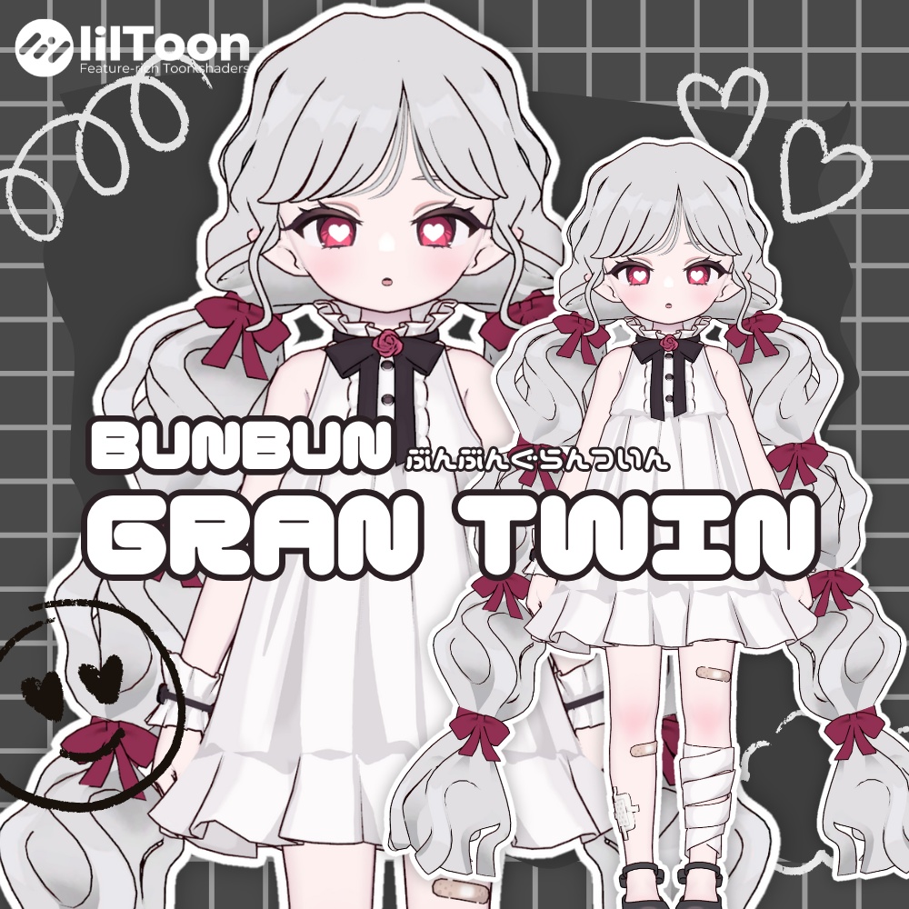 【Nochica/ノーチカ】ぶんぶんグランツイン　bunbun gran twin　髪