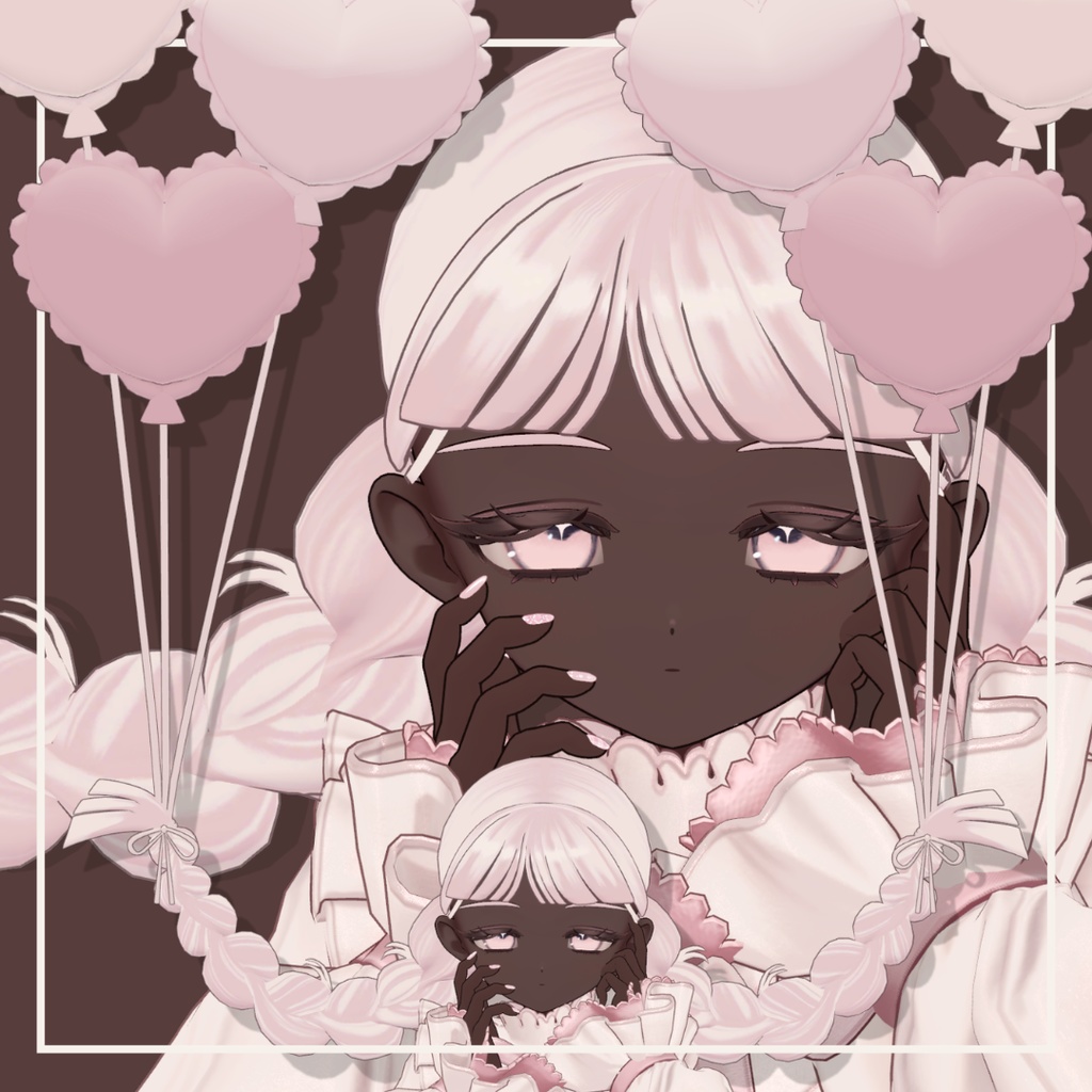 【fyuett/フィユエ】バルーンボムボムツイン 髪