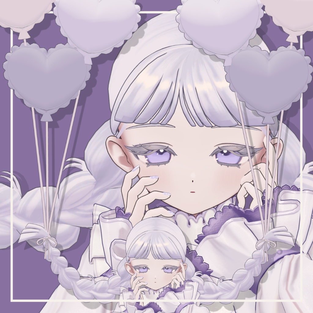 【fyuett/フィユエ】バルーンボムボムツイン 髪