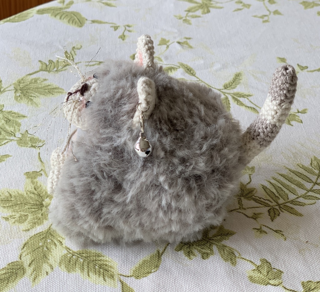 もち着ぐるみ ねこちゃん グレー/茶