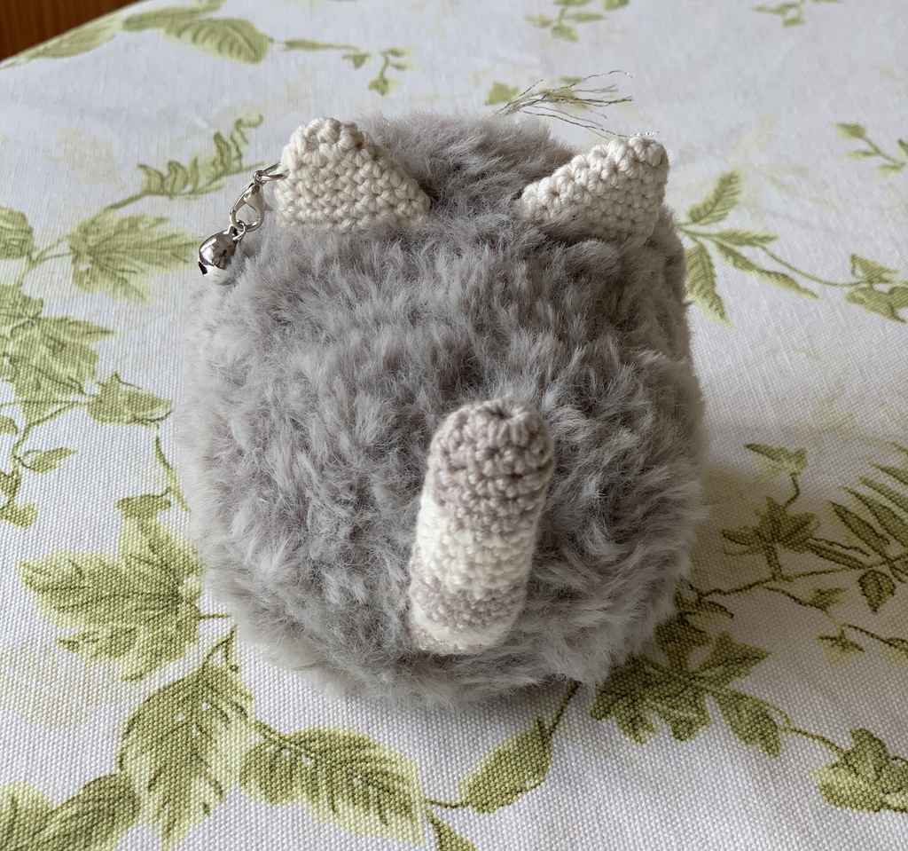 もち着ぐるみ ねこちゃん グレー/茶