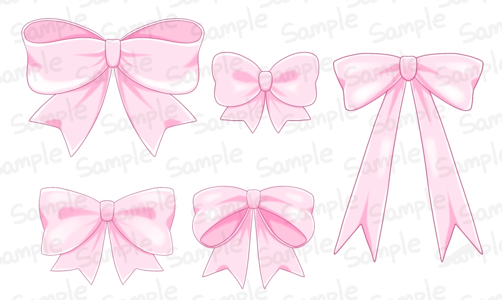 【VTuber向け】PNG Bow Asset Pack