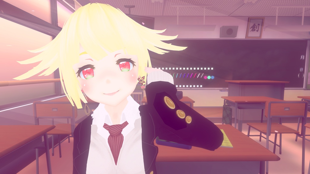 【VRChat】愛の配達夫(蝶の耳飾り,Butterfly イヤリング)