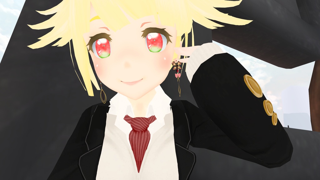 【VRChat】愛の配達夫(蝶の耳飾り,Butterfly イヤリング)