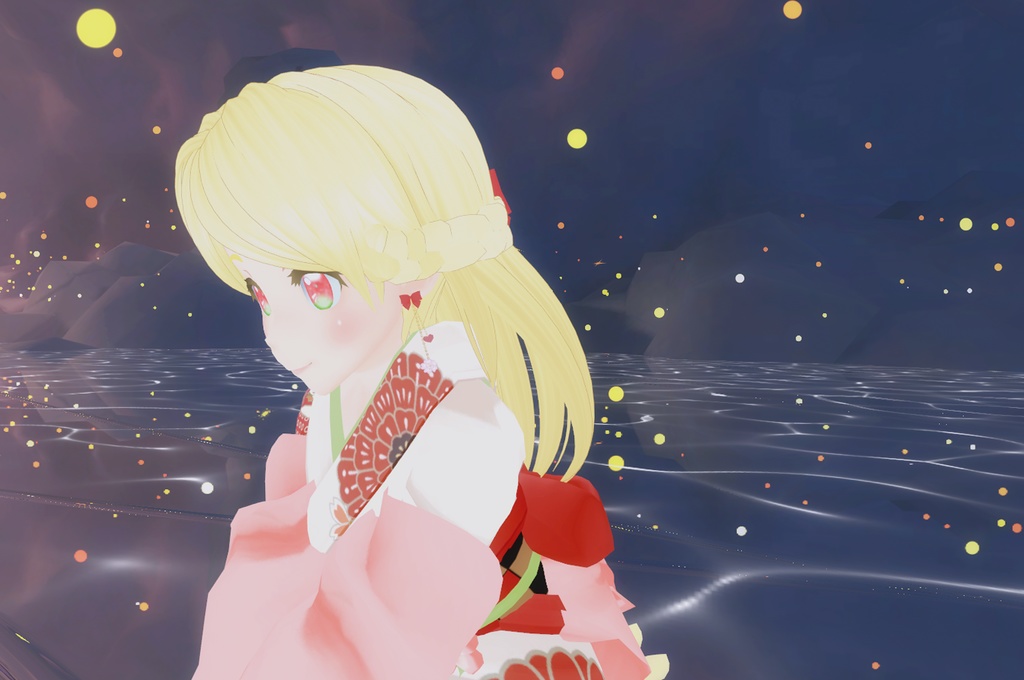 【VRChat】桜の涙(桜の耳飾り、イヤリング、ピアス)