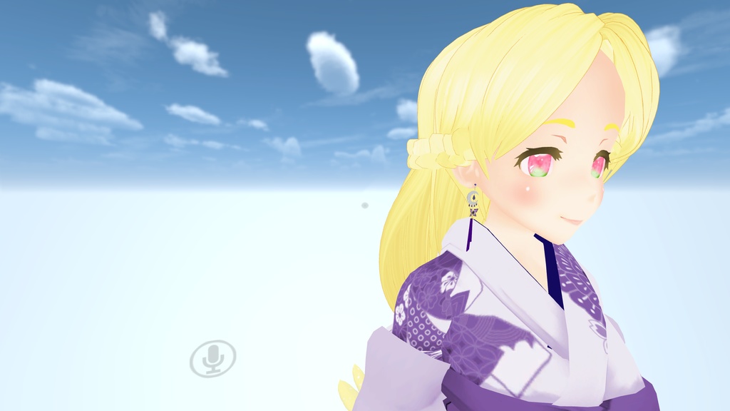 【VRChat】月の耳飾り(イヤリング、ピアス)