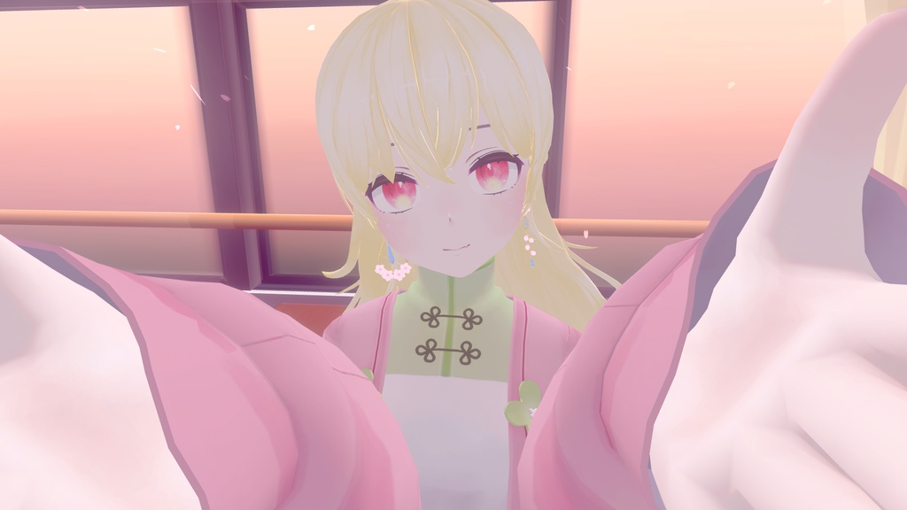 【VRChat】アジサイの耳飾り(イヤリング、ピアス)