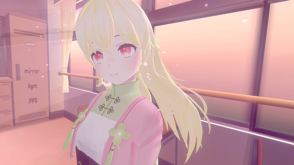 【VRChat】アジサイの耳飾り(イヤリング、ピアス)