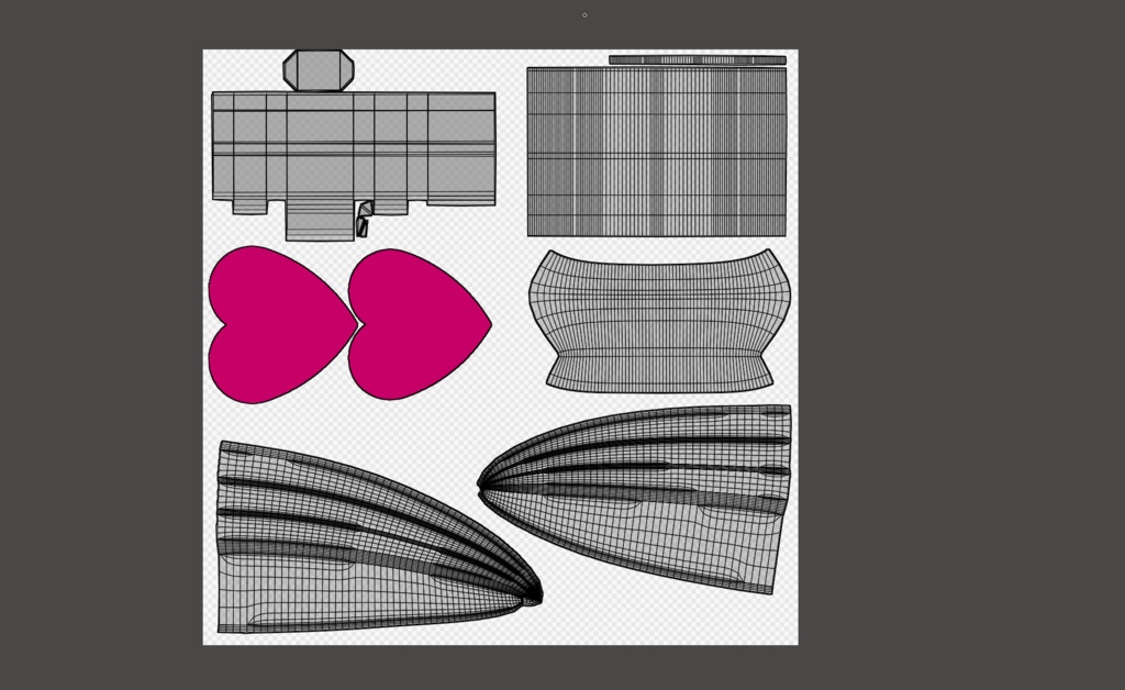 「VRChat想定」指輪モデル Heart Ring