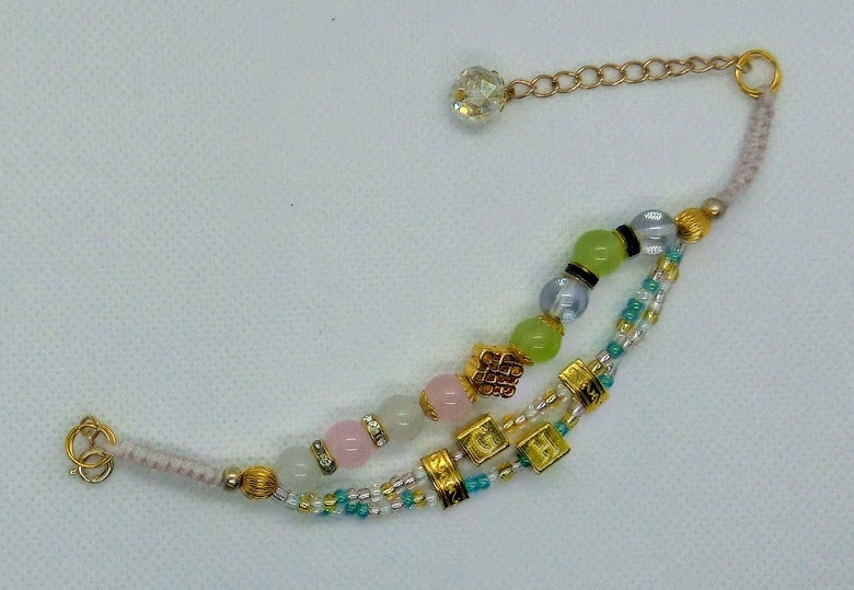 銀時×土方モチーフビーズ&天然石ブレスレット