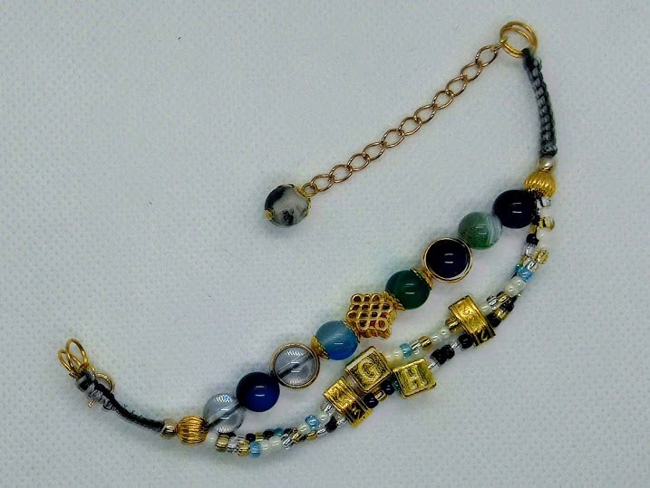 銀時×土方モチーフビーズ&天然石ブレスレット