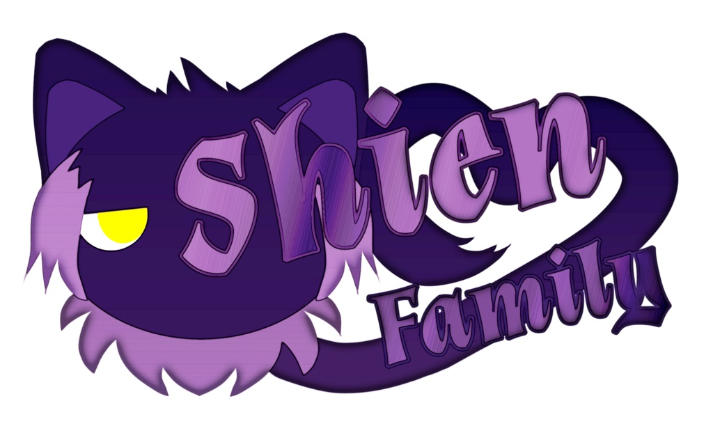 【非公式】シエン組ロゴ風イラストTシャツ ライトパープル Black