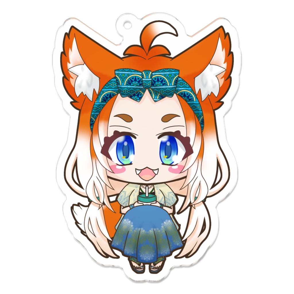 豆白丹色アクリルキーフォルダー