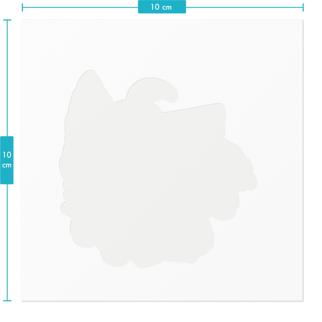 豆白丹色ステッカー