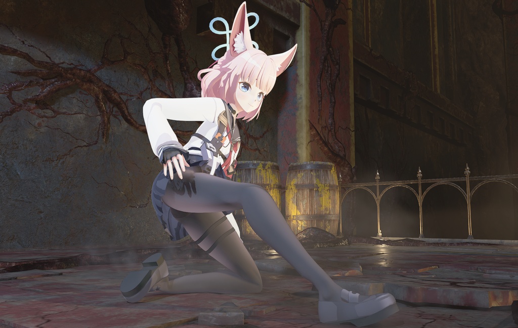 【Resident evil 4 RE Mod】Blue Archive Nico replaces Leon