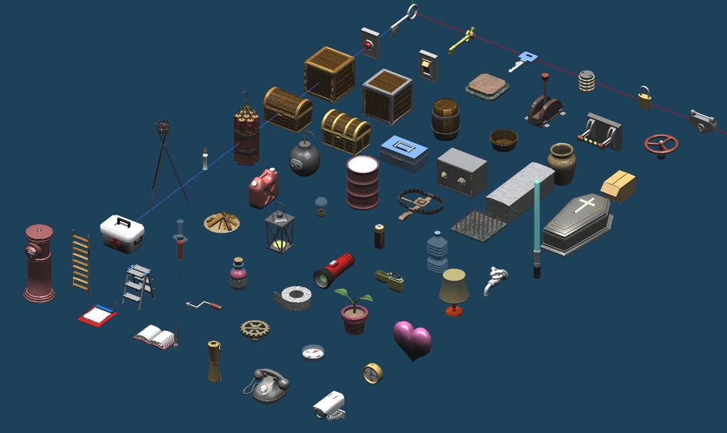 オールインワン・テクスチャセット+サンプル小物集60個