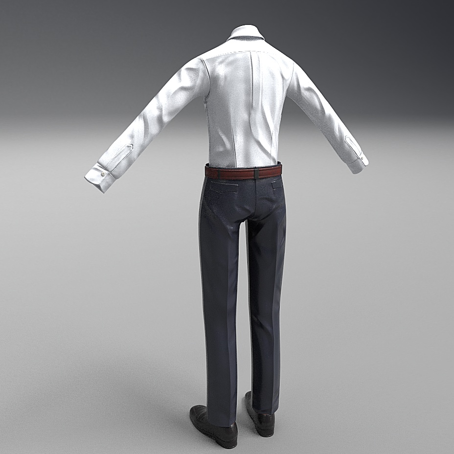 【3D素材】汎用スーツモデル