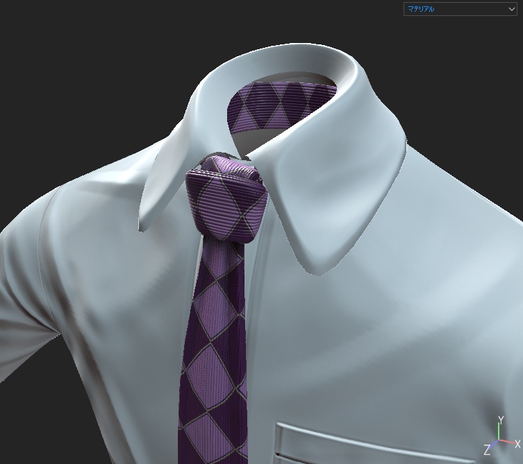 【3D素材】汎用スーツモデル