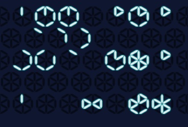 【不思議フォント】12セグメントフォント