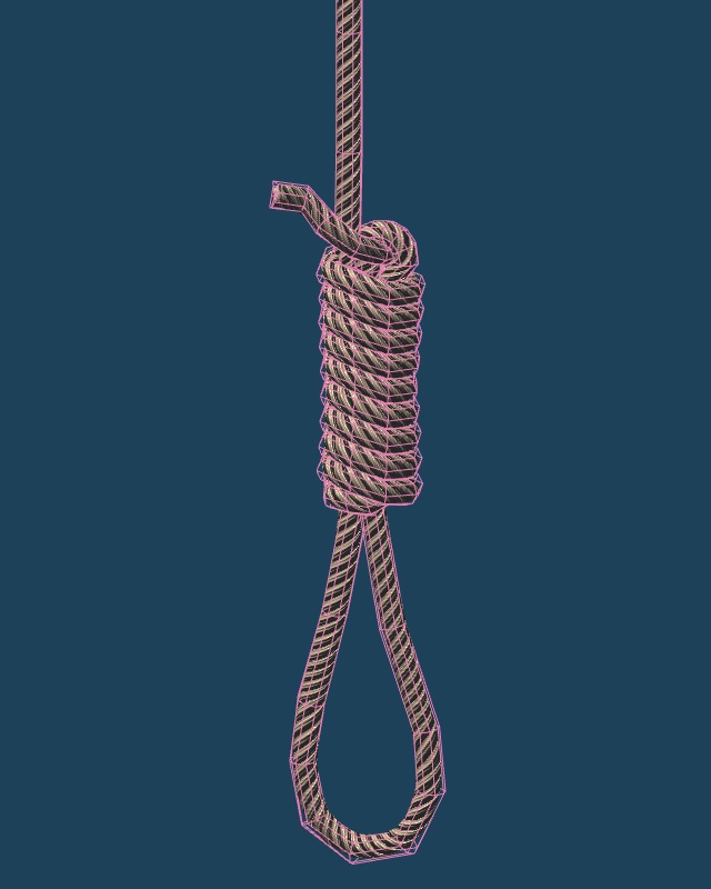 【3D小物】首吊りロープ