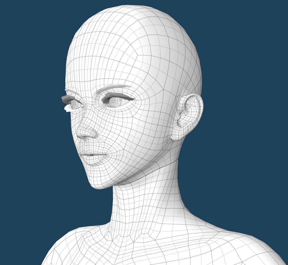 【MMD】【FBX】リアル女性用素体モデル