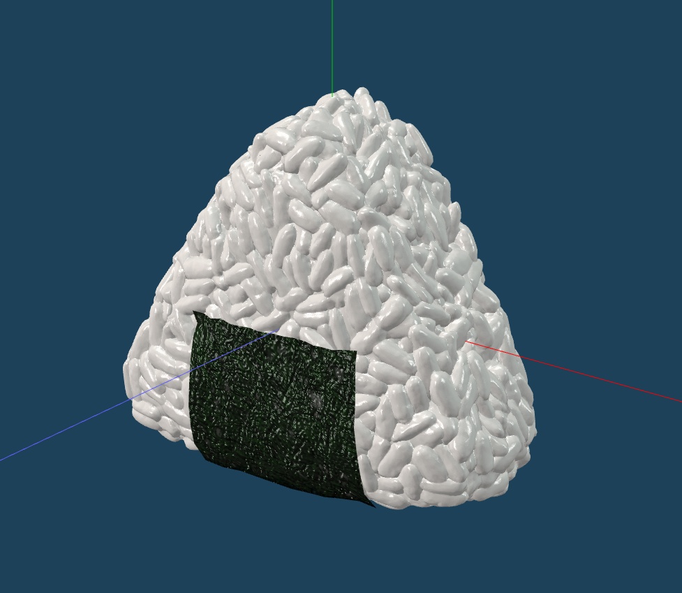 【3D素材】おにぎり、お米、酢飯制覇セット