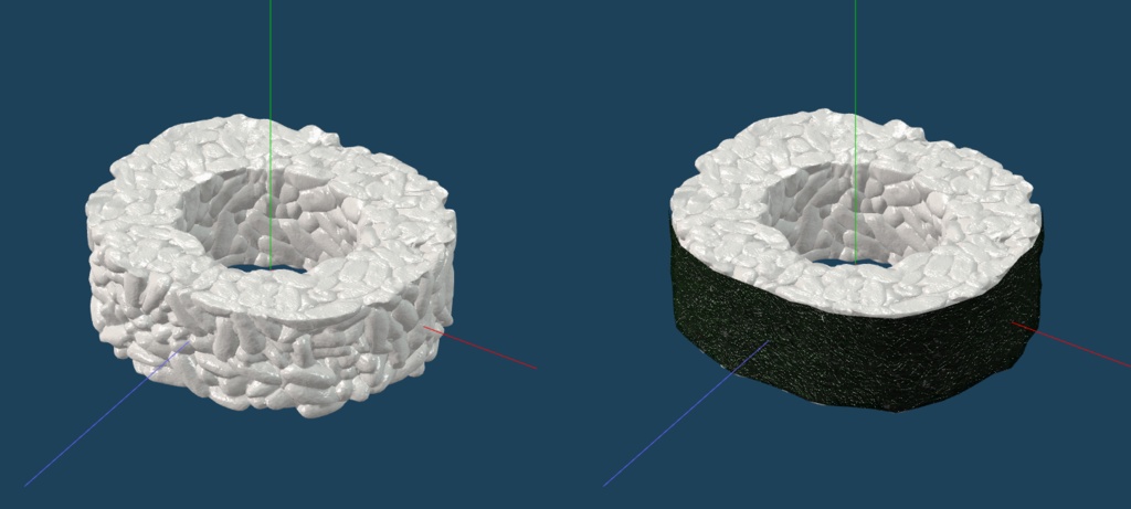【3D素材】おにぎり、お米、酢飯制覇セット