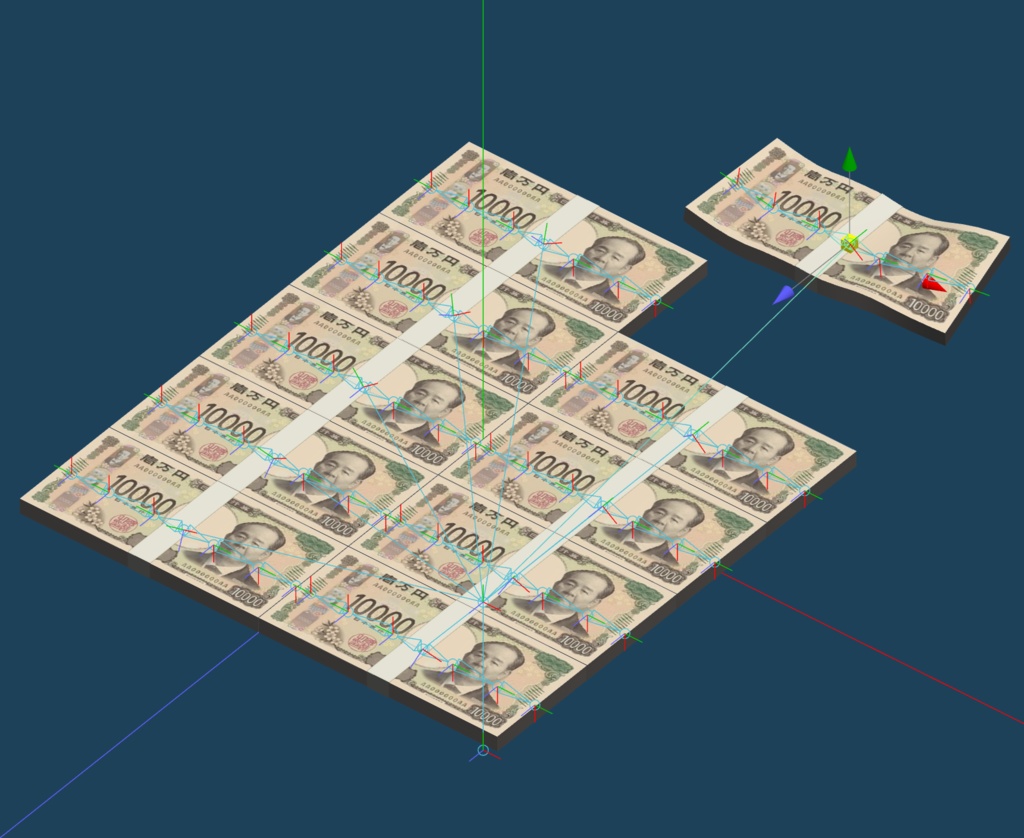 【ゲーム用素材】日本円お金セット決定版【Unity】【MMD】