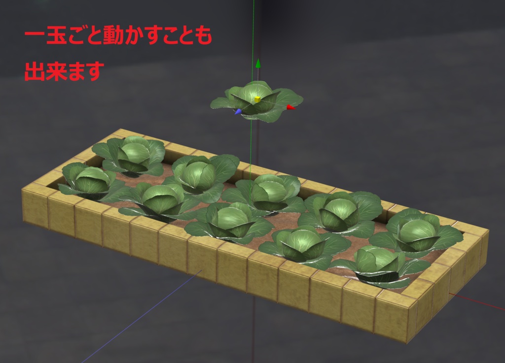そこそこのキャベツ、一玉100円!【Unity】【MMD】