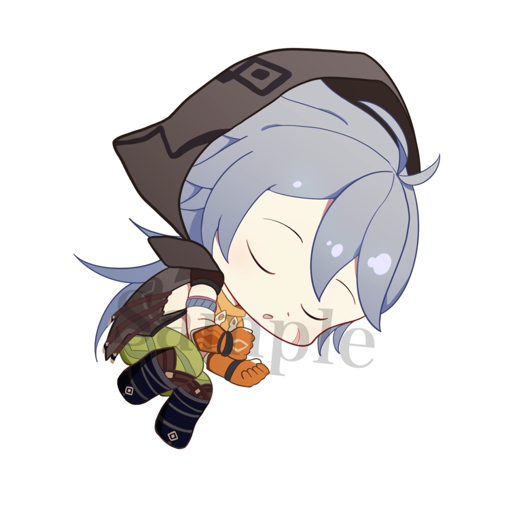 すやすやレザー アクリルキーホルダー 原神