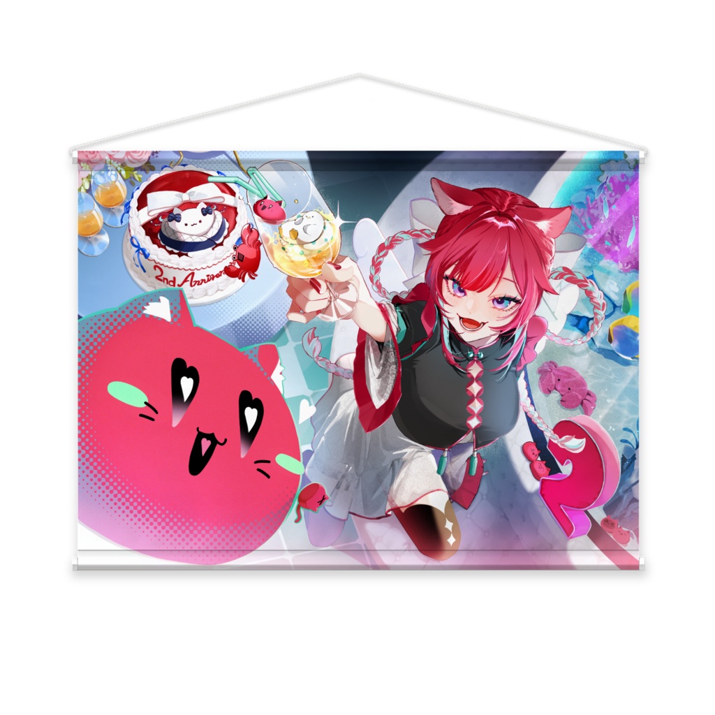 2周年記念タペストリー