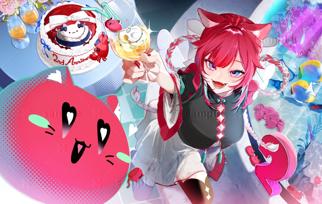 2周年記念タペストリー