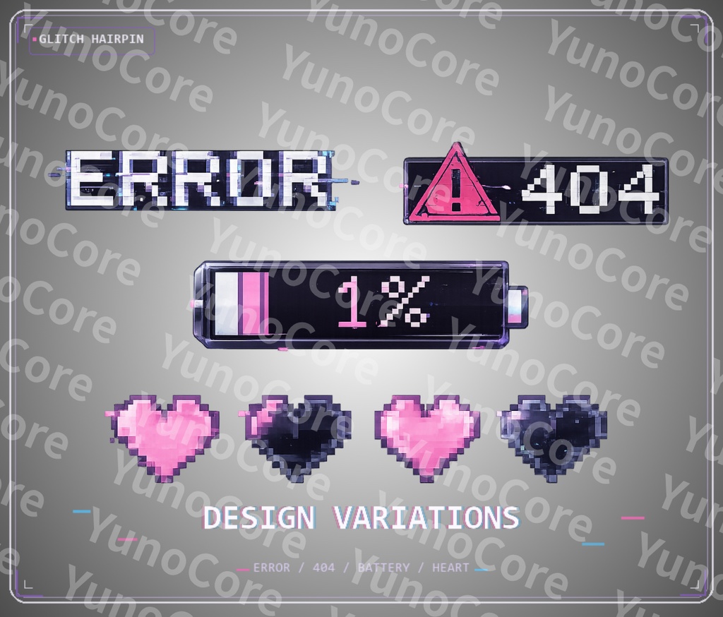 【期間限定無料】Glitch Hairpin