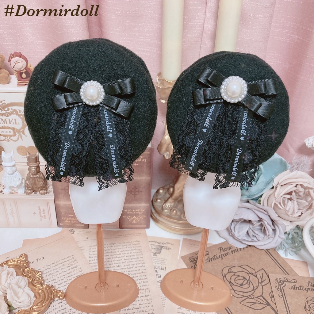 Dormirdollロゴ入りベレー帽🎀￤(MDD･MSDサイズ)