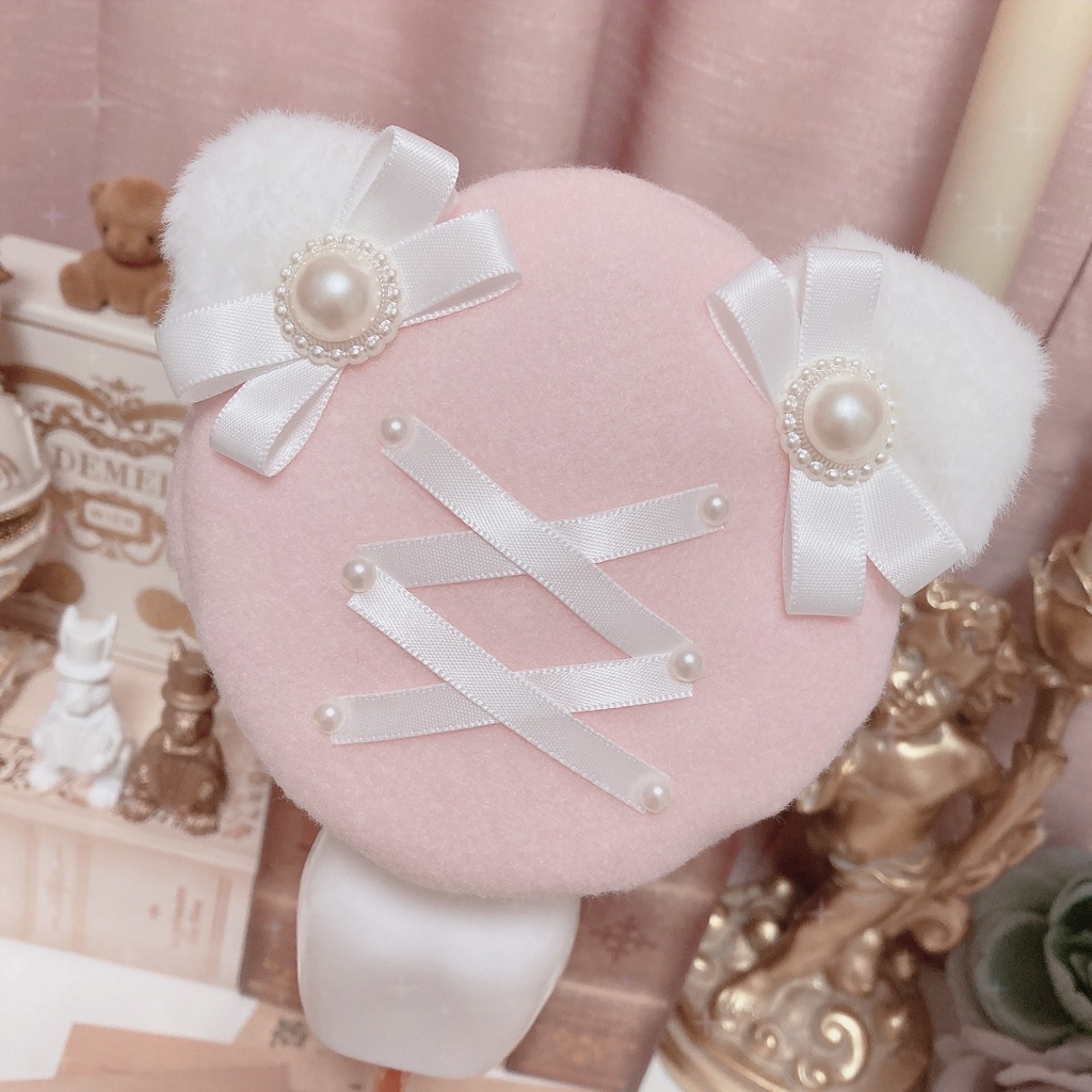 レースアップ風猫ちゃんベレー帽🐈🎀¦(MDDサイズ)