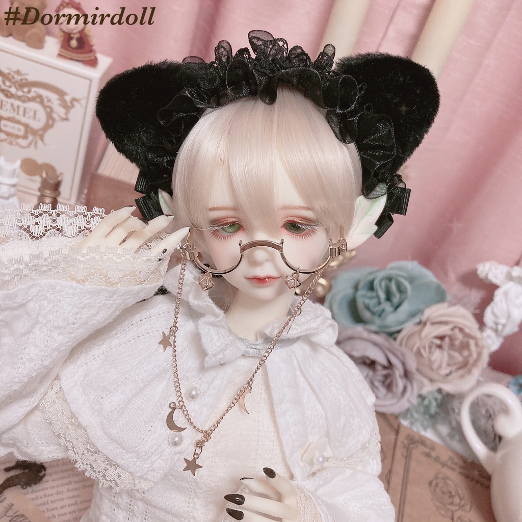 黒猫ちゃんヘッドドレス🐈‍⬛🎀￤(MDD･MSDサイズ)